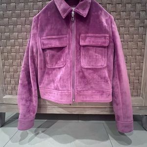 Nine West Velour Bomber Jacket